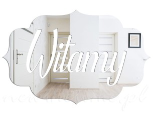 Lustro dekoracyjne zawieszka WITAMY