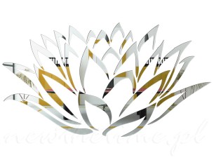 Lustro dekoracyjne Lily - lilia wodna, lustrzana, naklejana