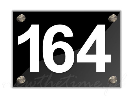 Tabliczka adresowa czarna