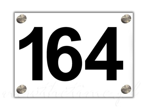 Tabliczka adresowa biała