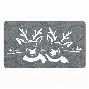 Świąteczny bieżnik na stół - renifer