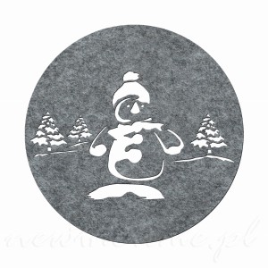 Podkładka pod dzbanek - bałwanek