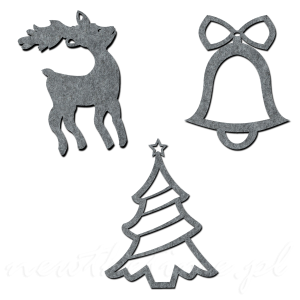 Zawieszki świąteczne - bombki z filcu