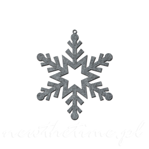 Bombka śnieżynka - zawieszka filcowa