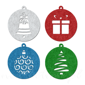 Bombki - zawieszki FILC różne kolory