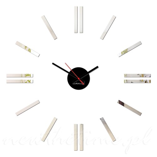 zegar-scienny-lustrzane-indeksy-minimalistyczny