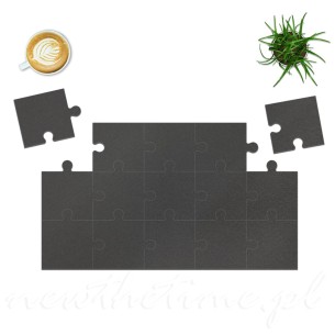 Bieżnik filcowy na stół Puzzle - szary
