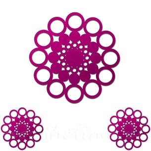 Podkładka filcowa - Circle Magenta