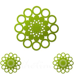 Podkładka filcowa - Circle Green