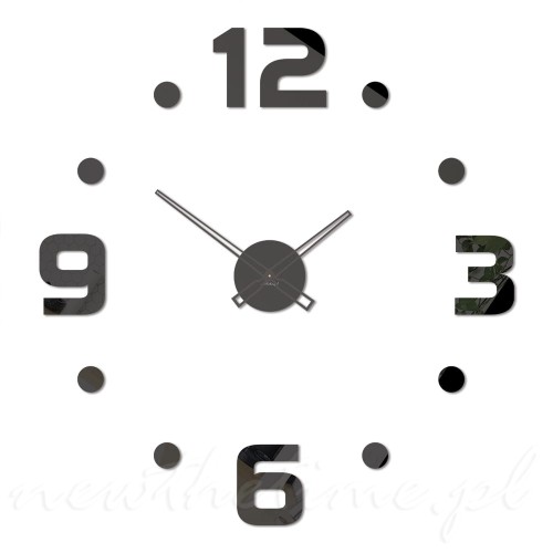 zegar-scienny-czarne-kropki-i-duze-cyfry-nowoczesny