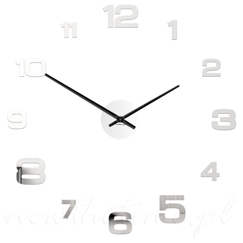 zegar-scienny-lustrzane-cyfry-srebrne-nowoczesny