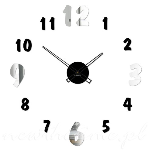 zegar-scienny-fajny-czarno-lustrzany-naklejany-duzy