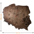 brazowy-zegar-scienny-polska-dekoracja-patriotyczna