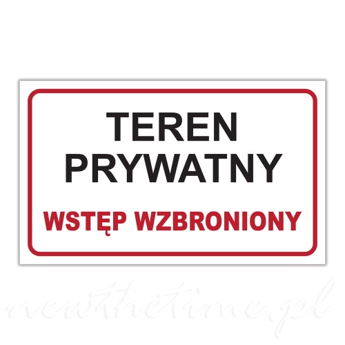 tablica-informacyjna-pvc-teren-prywatny-wstep-wzbroniony