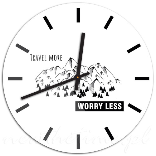 zegar-scienny-travel-more-worry-less-gory