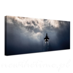 Obraz na płótnie Air Black 100x50 cm 