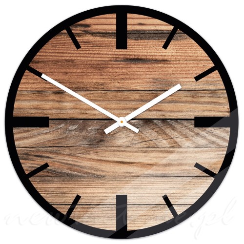 zegar-scienny-szklany-drewno-klasyczny-kreski