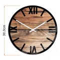 zegar-scienny-szklo-hartowane-motyw-drewna-rzym