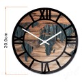 zegar-scienny-szklany-modern-wood-x18-podrozny-30cm