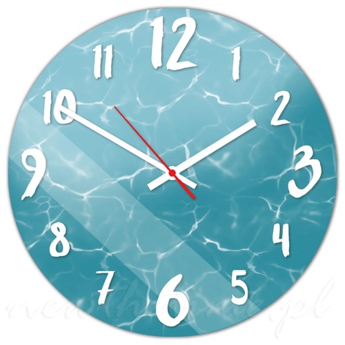 zegar-scienny-szklany-30cm-wzor-woda