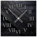 zegar-scienny-szklany-rzymskie-cyfry-czarne-drewno