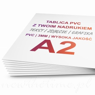 Drukowana Tablica szyld PCV PVC A2 - 60x42 cm