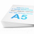Nadruk na PCV PVC A5 tabliczka - 21x15 cm