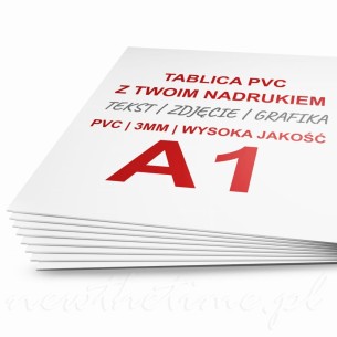 Drukowana Tablica szyld PCV PVC A1 - 84x60 cm