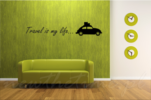 Napis ścienny Travel Case