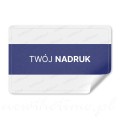 Naklejki - wlepy z Twoim logo 100 szt. - prostokąt