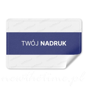 Naklejki - wlepy z Twoim logo 100 szt. - prostokąt