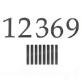 Czarne cyfry arabskie z indeksami/kreseczkami 8 szt.