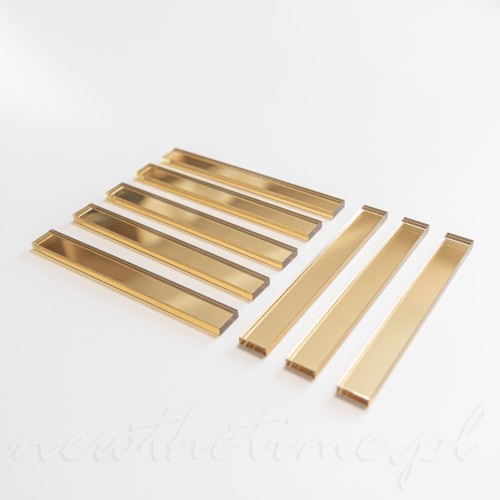 Indeksy złote, kreski do zegara ściennego