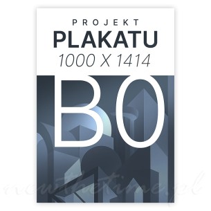 Plakat B0 wielkoformatowy Profesjonalny druk na papierze 230g Dekoracja i reklama