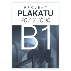 Plakat B1 premium Druk cyfrowy na papierze 230g Duży i efektowny format