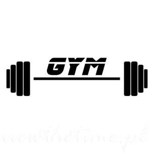 Napis ścienny Gym