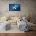 Obraz-na-płotnie-emanation-granatowy-niebieski-bialy-motyw-dloni-wizualizacja-3-na-betonowej-scianie-front-60-40-cm