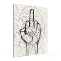 Obraz-na-plotnie-raw-trace-naszkicowany-czarny-bialy-motyw-dloni-60-40-cm
