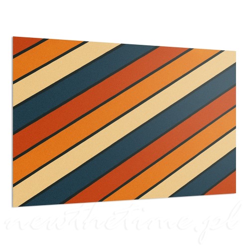 obraz-abstrakcyjny-stripes-motyw-kolorowych-linii-pomaranczowy-niebieski-bezowy-czerwony-60-40-cm