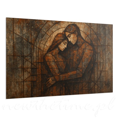 obraz-abstrakcyjny-relation-motyw-pary-ludzi-ciemne-kolory-nowoczesny-60-40-cm