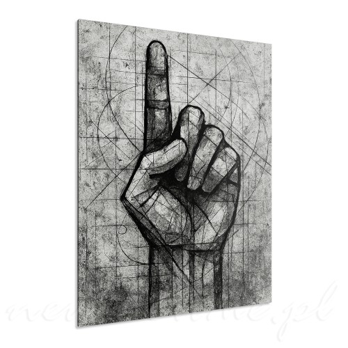 obraz-abstrakcyjny-uplift-szary-motyw-dloni-z-palcem-wskazujacym-60-40-cm