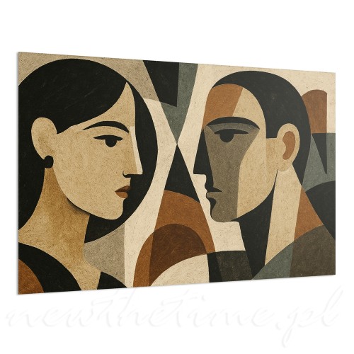 obraz-abstrakcyjny-mirrored-para-ludzi-cieple-kolory--stylizowany-portret-60-40-cm