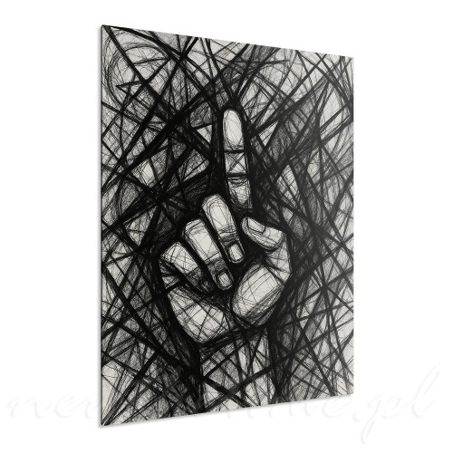 Obraz-na-plotnie-maelstorm-szkicowa-kompozycja-czarny-bialy-60-40-cm