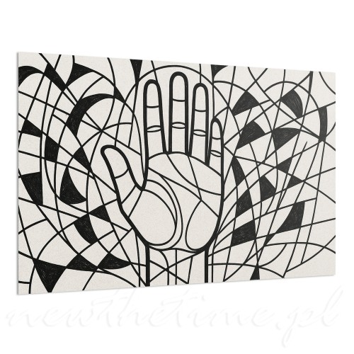 obraz-nowoczesny-vector-pulse-linearna-kompozycja-z-motywem-dloni-abstrakcja-60-40-cm