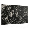 obraz-czarno-bialy-abstrakcyjny-dual-confrontation-60-40-cm