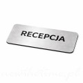 tabliczka srebrna recepcja