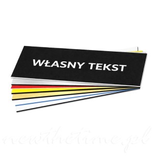 Tabliczka grawerowana 30x15 mm laminat własny tekst
