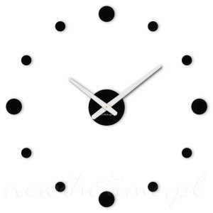 Zegar ścienny NODIX – minimalistyczny zegar plexi z kropkami