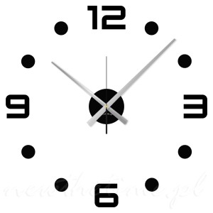 Zegar ścienny Cenro – nowoczesny minimalistyczny z cyframi