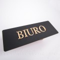 tabliczka biuro akryl matowy złoty napis nowoczesna